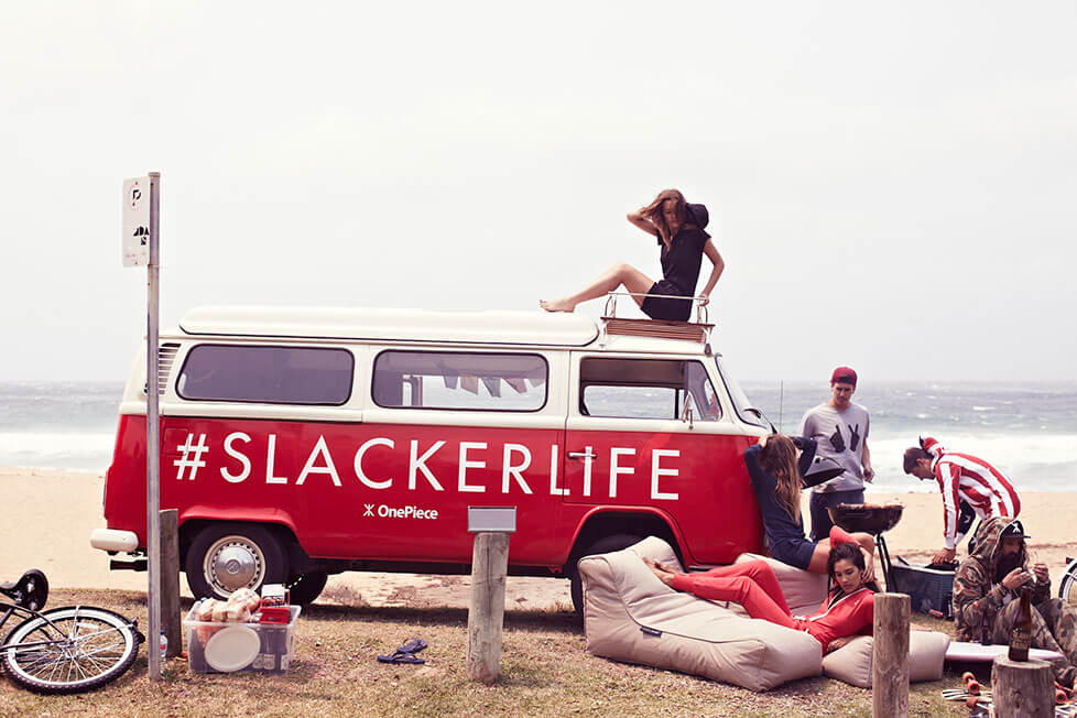 Slackerlife One Piece and bean bags for a chill out summer